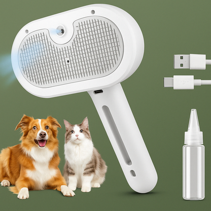 Pet Spray Brush 3-in-1