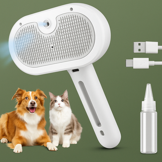 Pet Spray Brush 3-in-1