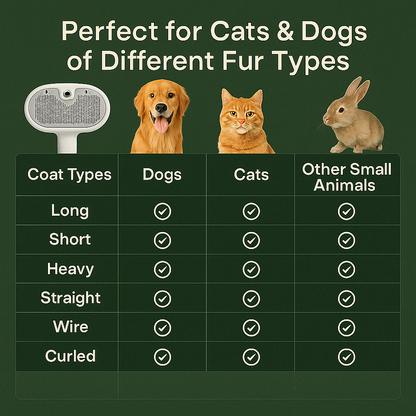 Pet Spray Brush 3-in-1